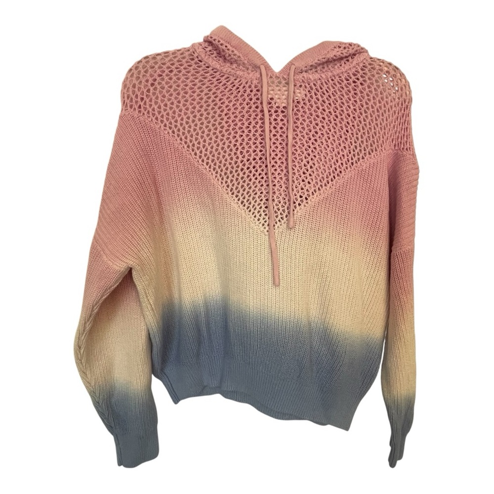 Spiritual Gangster Pink and blue Mesh Knit Top - Picture 2 of 7